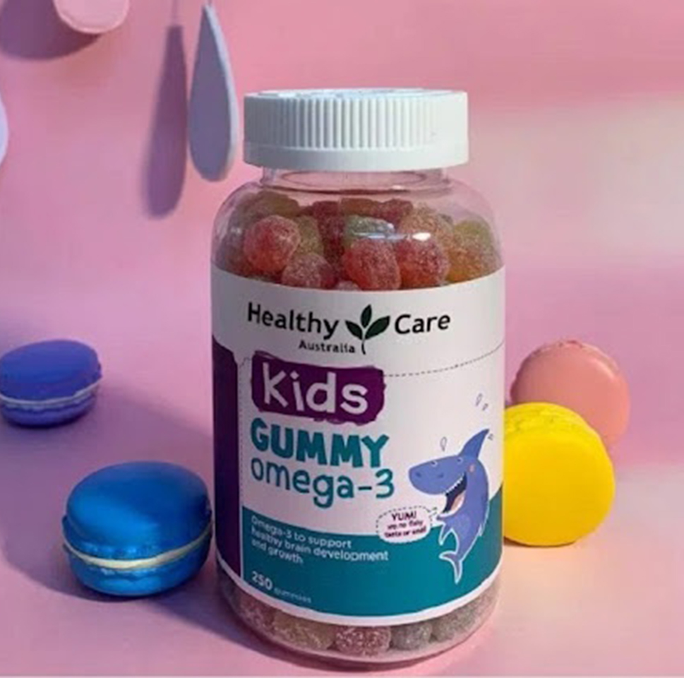  Kẹo Gummy Omega-3 Healthy Care 250 viên của Úc